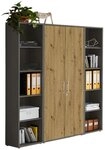 BMG M&ouml;bel Aktenschrank Office Edition 3 (Schrankwand Set, Mehrzweckschrank,