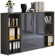 BMG M&ouml;bel Aktenschrank Office Edition Set2 (3-teiliges B&uuml;roschrank-Set,