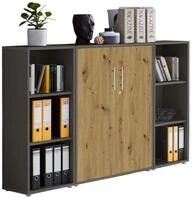 BMG M&ouml;bel Aktenschrank Office Edition Set2 (3-teiliges B&uuml;roschrank-Set,