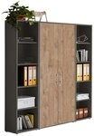 BMG M&ouml;bel Aktenschrank Office Edition 3 (Schrankwand Set, Mehrzweckschrank,