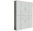 BMG M&ouml;bel Aktenschrank Office Edition (Set 19, B&uuml;roschrank mit Metallgriffen)...