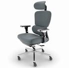 CLOUVOU B&uuml;rostuhl Ergonomisch, Schreibtischstuhl bis 150 kg (ProSeat -...
