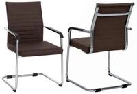 MCW Besucherstuhl MCW-Q85 (Set), Bodenschonende Kunststoffgleiter sch&uuml;tzen den