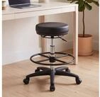 FINEBUY Arbeitshocker FB42086 Rollhocker ohne Lehne H&ouml;henverstellbar Drehhocker