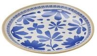APS Teller FLORYN, (1 St), H: 2 cm, Melamin, innen: Dekor, blau/wei&szlig;, au&szlig;en:...