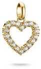 THOMAS SABO Charm Herz Charm Herz - Connect, mit Rubin (synth), Zirkonia (synth)