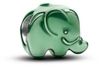 Pandora Bead 794901C01, Mini Silber Gr&uuml;ner Elefant