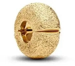 Pandora Charm Kugel 764771C00, Mini Clip Goldfarben Matt