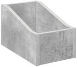 vidaXL Aufbewahrungsbox LP Plattenbox Betongrau 18 x 32 x 18 cm Holzwerkstoff...
