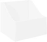 vidaXL Aufbewahrungsbox LP Plattenbox Wei&szlig; 37 x 33 x 32 cm Holzwerkstoff (1 St)