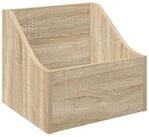 vidaXL Aufbewahrungsbox LP Plattenbox Sonoma-Eiche 37 x 33 x 32 cm...