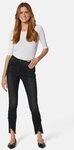MADELEINE Gerade Jeans Verk&uuml;rzte 5-Pocket-Hose mit Fransen Modisch verk&uuml;rzte Hose