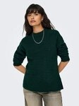 ONLY Strickpullover ONLCAMILLA O-NECK L/S PULLOVER KNT Materialmix, regular fit