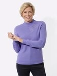 Witt Strickpullover Stehkragen-Pullover Langarm Mustermix gestrickt