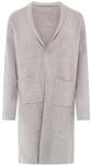 Cardigan ZWILLINGSHERZ "Jessi", Damen, Gr. S/M, grau (mittelgrau), Obermaterial: 50%