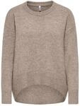 Rundhalspullover ONLY "ONLALIVIA LS HIGH-LOW O-NECK NOOS KNT", Damen, Gr. M,...