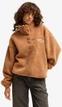 Fleecepullover BILLABONG "RUN THE ROAD", Damen, Gr. L, braun (sugar almond),
