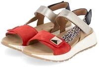 Gabor Gabor Flache Sandalen 84.582.15 Damen Rauleder multicolored Sandalette
