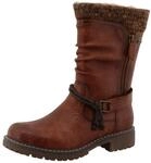 TOM TAILOR Winterstiefel Blockabsatz, Langschaftstiefel mit wasserabweisender