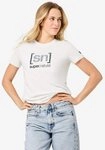 SUPER.NATURAL T-Shirt f&uuml;r Damen, nachhaltig, Merino mit Aufdruck, autmungsaktiv