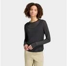 adidas Sportswear Langarmshirt SOFT LUX LONGSLEEVE, TRANSPARENT