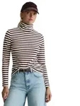 Marc O'Polo DENIM Langarmshirt aus Single Jersey mit Elasthan braun XXS (32)