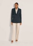 MADELEINE Kurzblazer Eleganter Einreiher in Melange-Optik Einreiher mit...