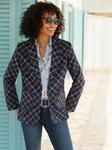 Jackenblazer HEINE "Blazer", Damen, Gr. 34, marine, 80% Polyester, 20% Wolle, Blazer
