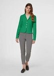 MADELEINE Kurzblazer Kurzer Jerseyblazer mit Reverskragen Uni-Design mit...