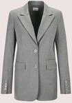 Jackenblazer MADELEINE "Blazer Longblazer mit Reverskragen", Damen, Gr. 36, grau