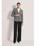 MADELEINE Kurzblazer Jerseyblazer mit Reverskragen Glanzblazer mit...