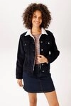 Aniston CASUAL Cordjacke mit weichem Teddy-Pl&uuml;sch am Kragen - NEUE KOLLEKTION