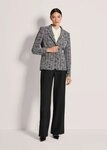 MADELEINE Kurzblazer Jerseyblazer mit Reverskragen Glanzblazer mit...