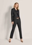 MADELEINE Kurzblazer Nadelstreifen-Blazer in Kurzform Zweireiher mit...