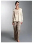 Trigema Schlafanzug TRIGEMA Pyjama im Leo-Stil (1 tlg)
