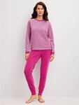 CALIDA Schlafanzug Soft Dreams (2 tlg) mit B&uuml;ndchen, Rundhalsausschnitt, langen