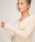 Hunkem&ouml;ller Pyjama super soft Lace V-Neck shirt with Cashmere