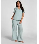 Hunkem&ouml;ller Pyjama Pyjama Pant Crinkled blau XS