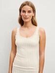 Tr&auml;gertop CALIDA "Etude Toujours", Damen, Gr. L (48/50), wei&szlig; (charm cream), Single