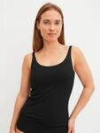 Tr&auml;gertop CALIDA "Natural Skin", Damen, Gr. L (48/50), schwarz (schwarz c2c),