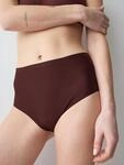 Slip TRIUMPH "Shape Smart Maxi", Damen, Gr. S, braun (velvet chocolate), Microtouch,