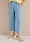 CECIL Stoffhose High Waist blau XXL