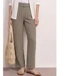 STREET ONE Schlupfhose Leinenoptik beige 44