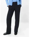 Brax Jogginghose Style MAINE Fluid Wool: Palazzohose im Wide Leg blau 32
