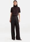 Stoffhose SEIDENSTICKER, Damen, Gr. 34, Normalgr&ouml;&szlig;en, schwarz (braun), 52%