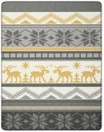 Wohndecke Kuscheldecke 'Winter Knit' 150 x 200 cm Grau, Biederlack