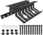 vidaXL Kabelzubeh&ouml;r Unter dem Schreibtisch Kabelmanagement Tray 2 Stk. Schwarz,