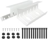 vidaXL Kabelzubeh&ouml;r Unter dem Schreibtisch Kabelmanagement Tray 2 Stk. Wei&szlig;,