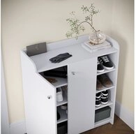 Vicco Schuhschrank Moritz, Wei&szlig;, 83 x 91.4 cm mit 2 T&uuml;ren (1-St)