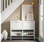 SoBuy Schuhschrank FSR186, Schuhschrank schmal, mit 4 Klappen, Flurschrank...